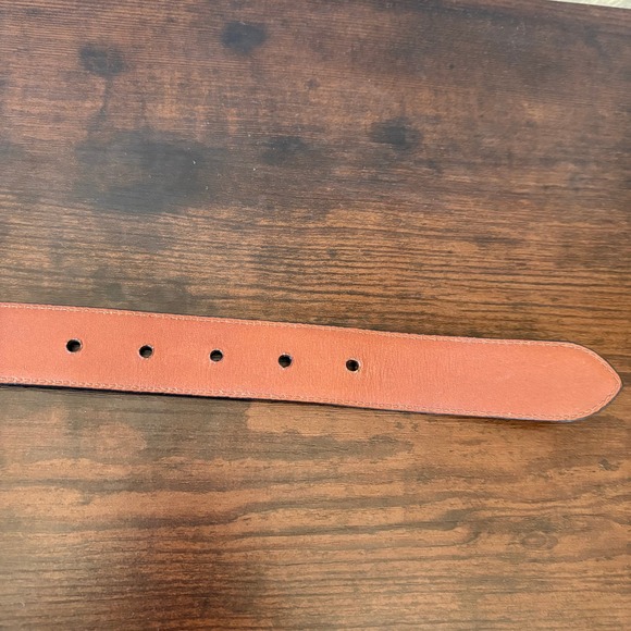 Vintage Coach Black Leather Belt Solid Brass Buckle Handcrafted USA - Picture 7 of 8